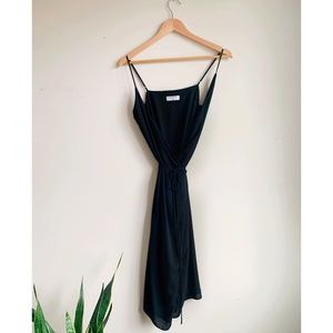 Babaton Wallace Sleeveless Wrap Dress